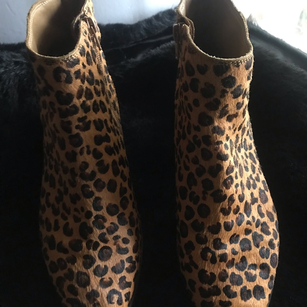 LUCKY BRAND LENREE2 CALF HAIR ANKLE BOOTS